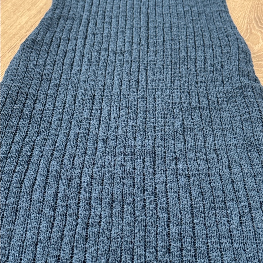 Shade & Shore Women’s Deep Teal Sleeveless Dress Knit Crochet Swim Maxi Coverup - Picture 6 of 11